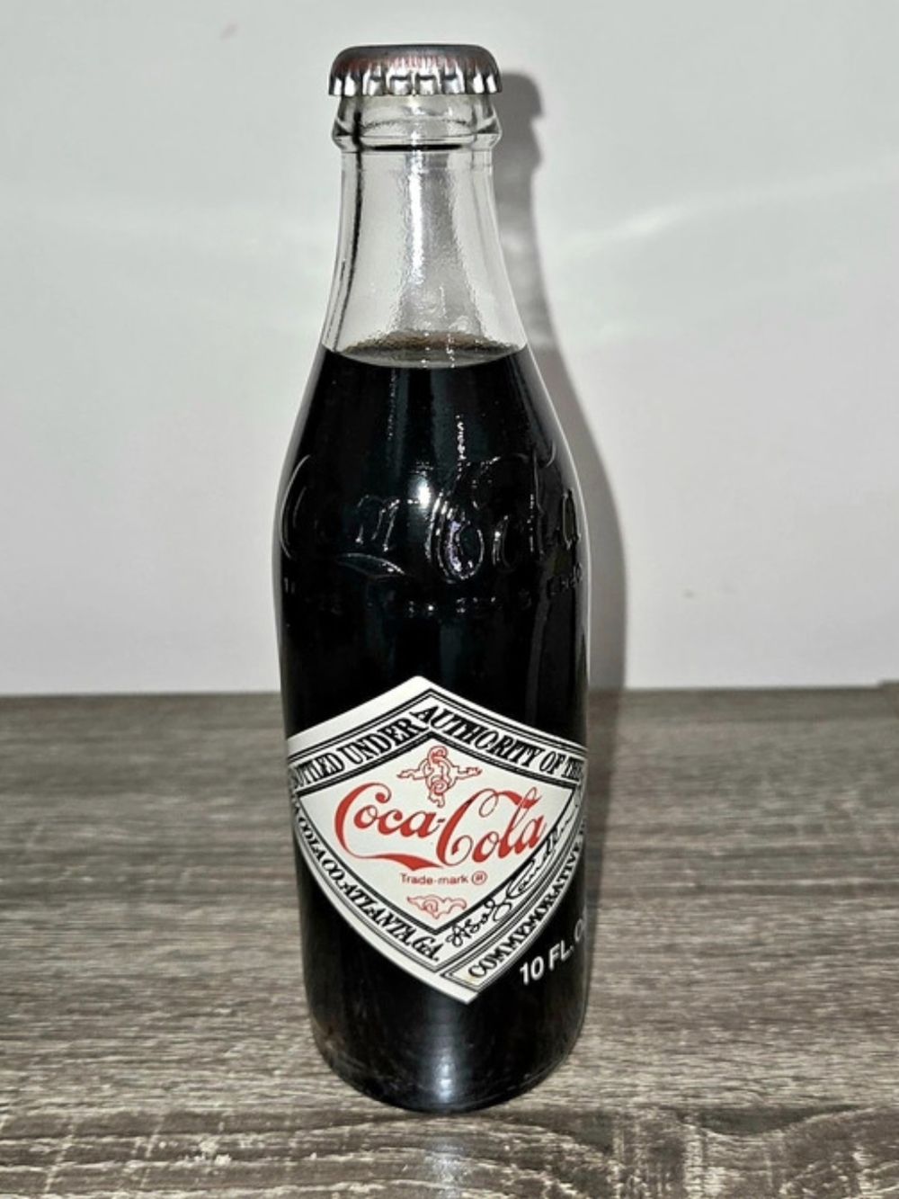 Coca-Cola 75th Anniversary Commemorative Bottle 1902-1977 Glass Bottle